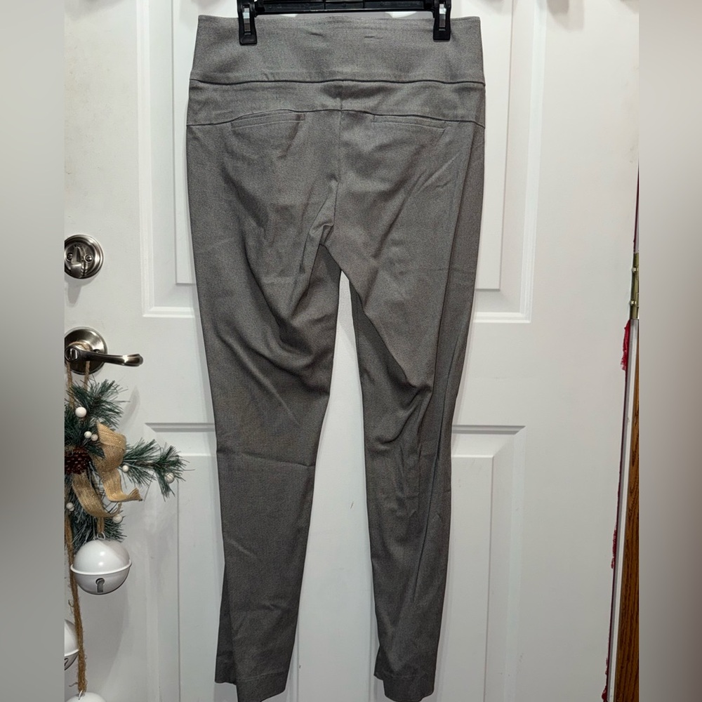 Apt. 9 Gray Tweed Skinny Ponte Stretch Pull-on Pants M long